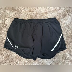 Under Armour Black Shorts with White Trim